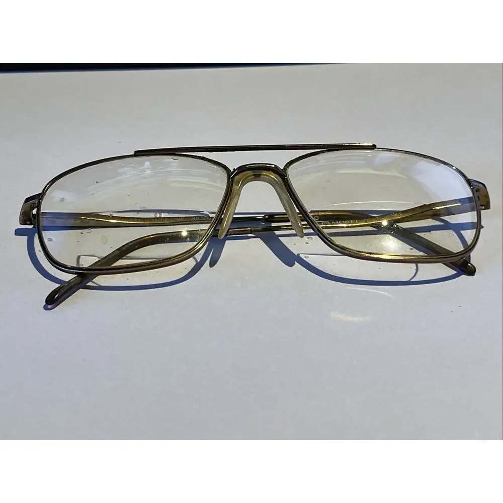 Morel Eyewear Vintage Eyeglasses 56-16-145 France Metal Aviator Frames Only